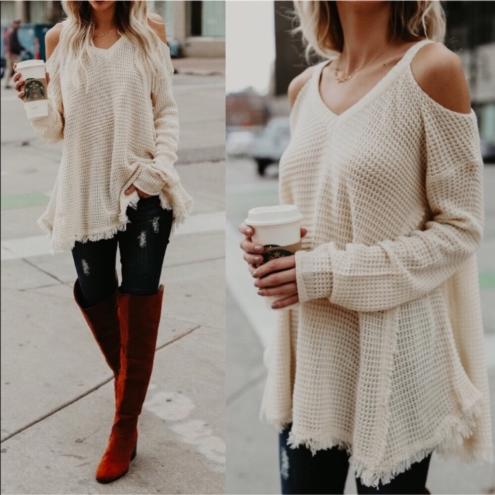 Cream sweater